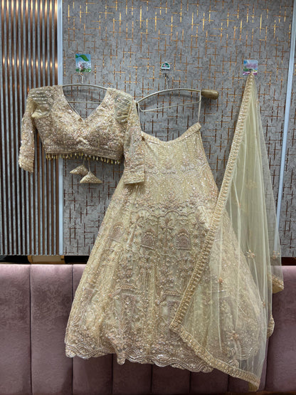 Beautiful purple crop top Lehenga