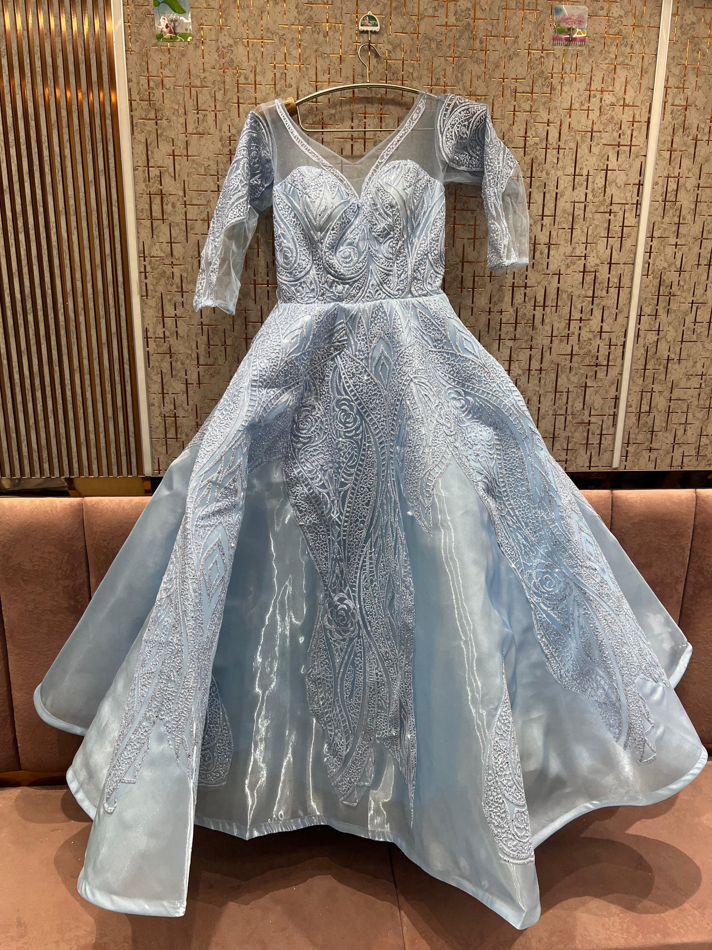 Charming golden gown