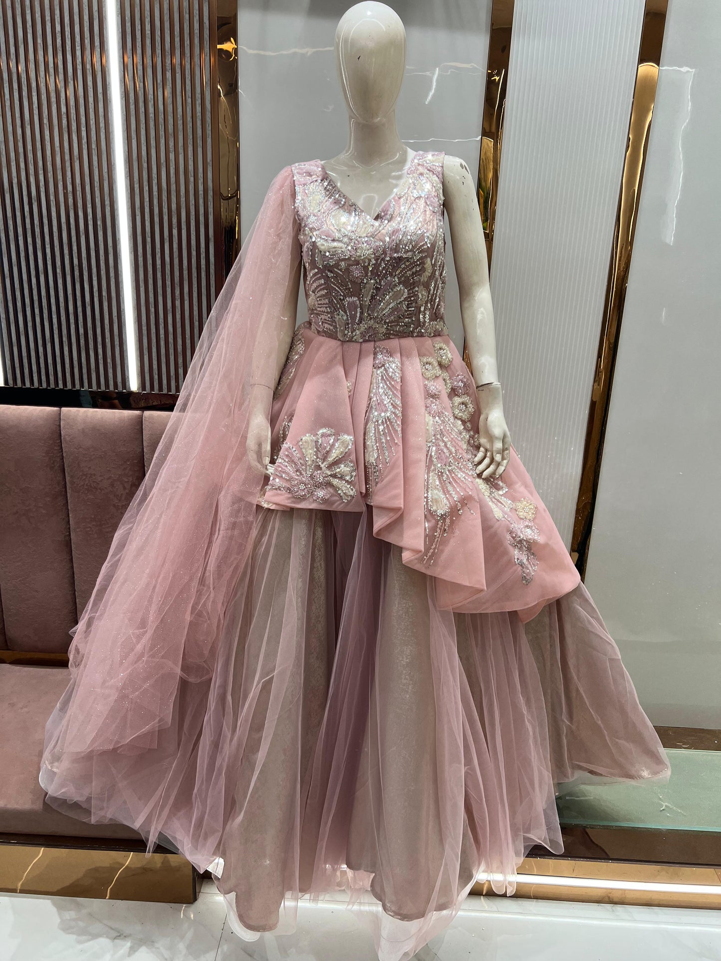 Pretty pink gown