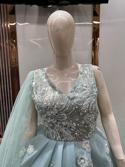 Lovely Sky blue gown