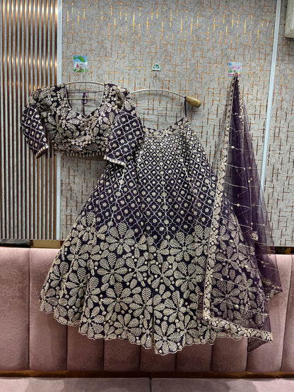 Glamorous yellow haldi mehendi Floral Crop top Lehenga