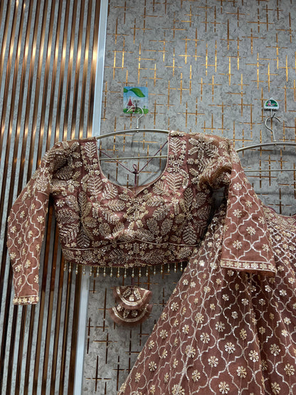 Glamorous yellow haldi mehendi Floral Crop top Lehenga