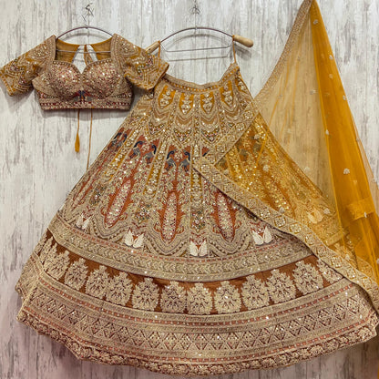 Something Different maroon peach Double Duptta Lehenga Happy Customer