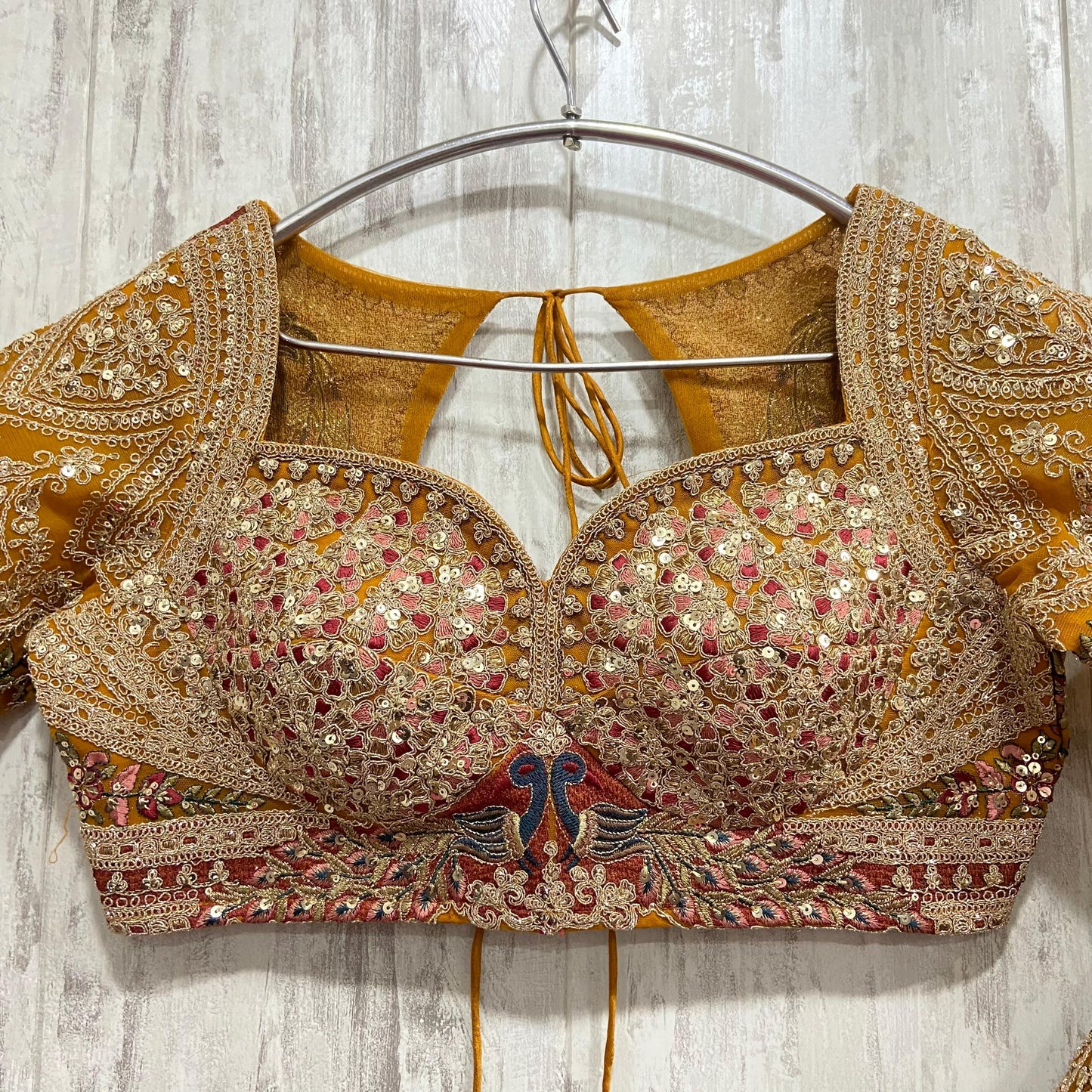 Something Different maroon peach Double Duptta Lehenga Happy Customer