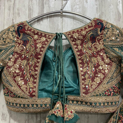 Something Different maroon peach Double Duptta Lehenga Happy Customer