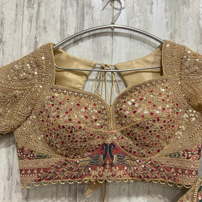 Something Different maroon peach Double Duptta Lehenga Happy Customer