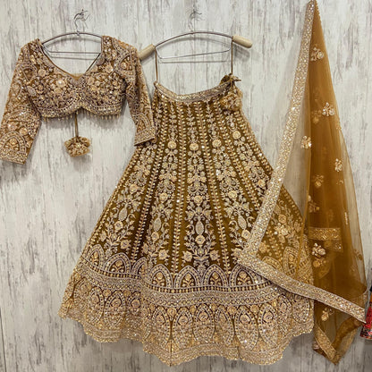 Designer red pink Crop top Lehenga