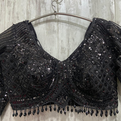 Fabulous peacock golden crop top Lehenga happy customer