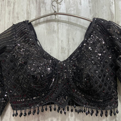 Fabulous peacock golden crop top Lehenga happy customer