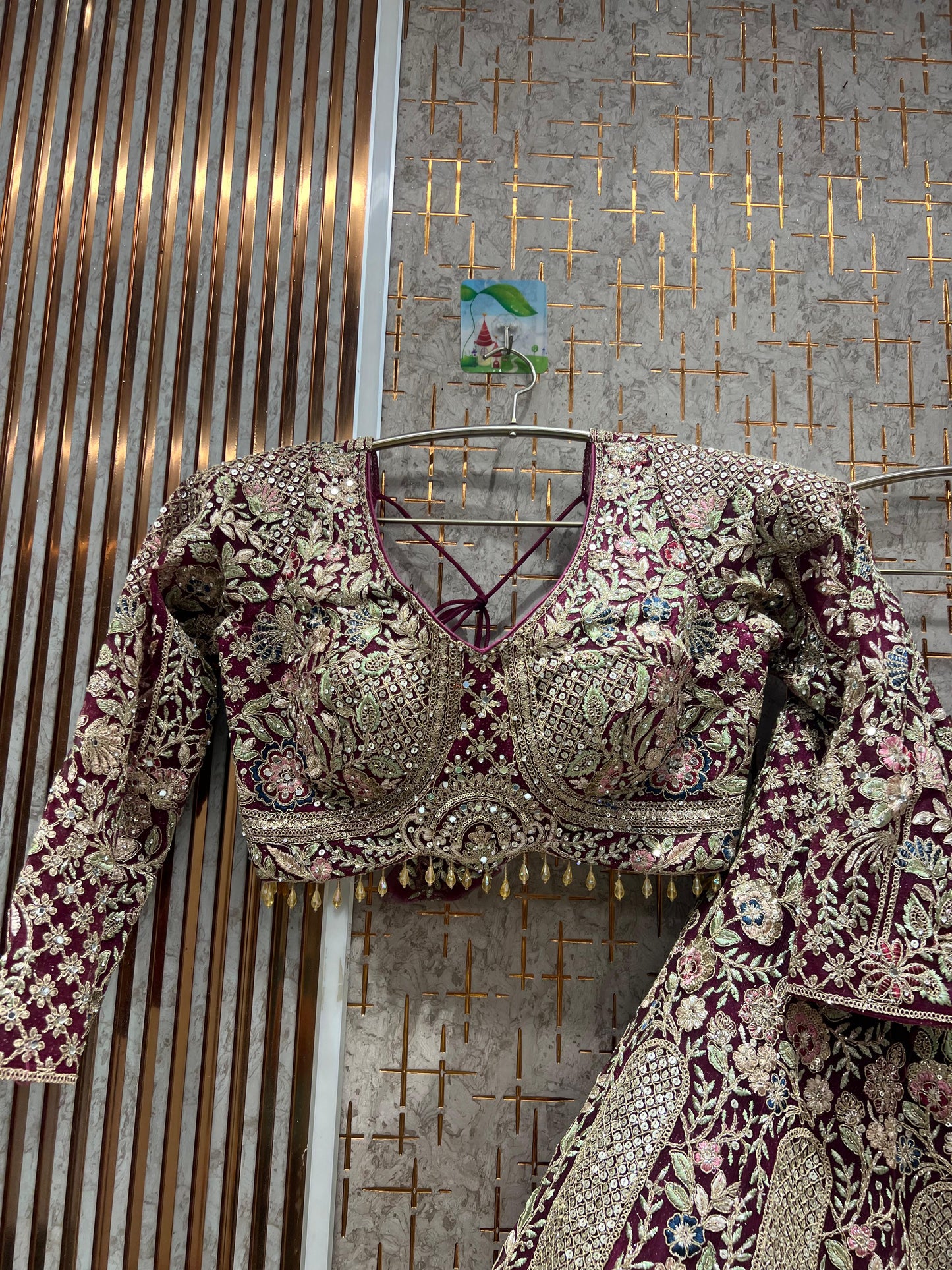 Something different purple Lehenga