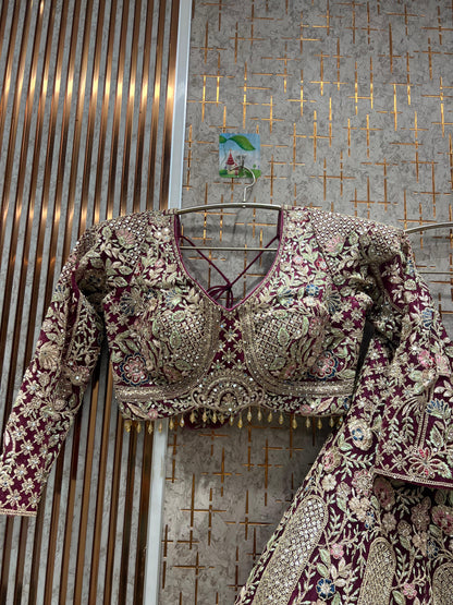 Something different purple Lehenga