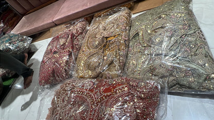 Something different Light pink peacock crop top Lehenga Happy Customer