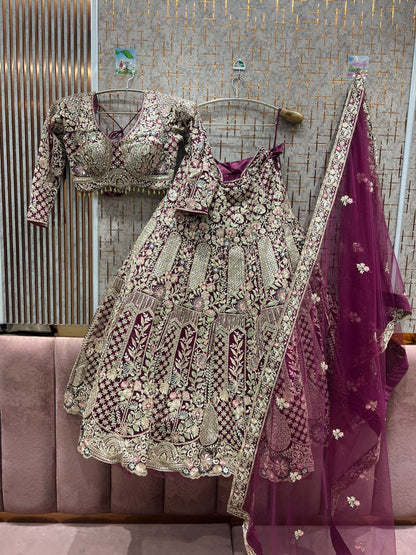 Something different purple Lehenga