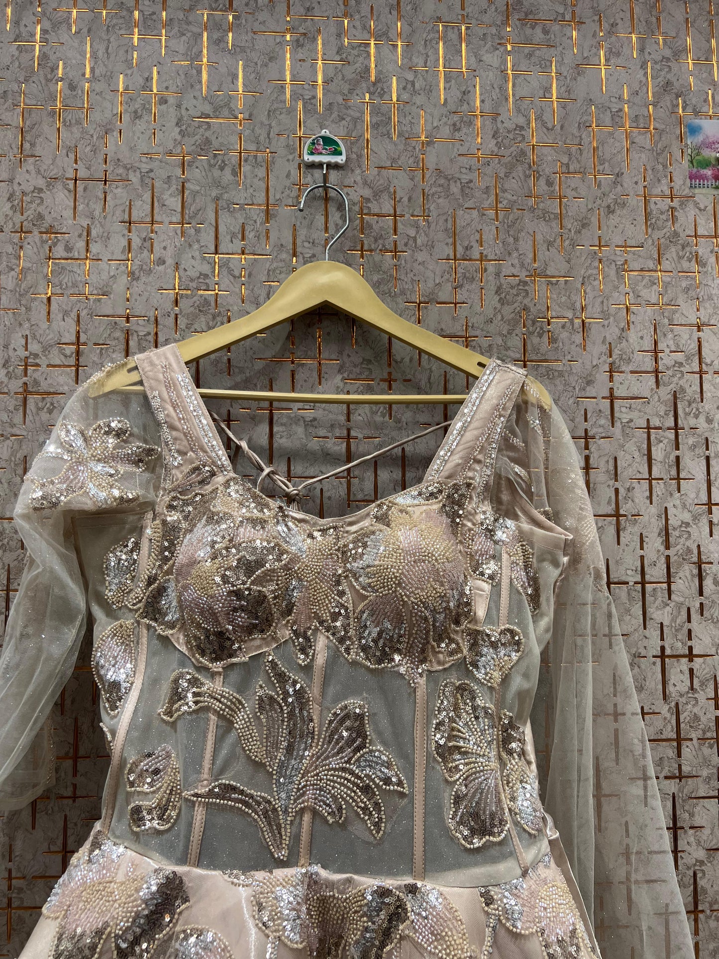 Glamorous Navy blue gown