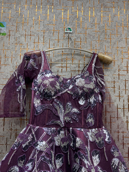 Glamorous Navy blue gown