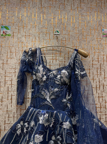 Glamorous Navy blue gown