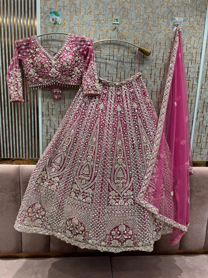 Charming yellow Crop top Lehenga