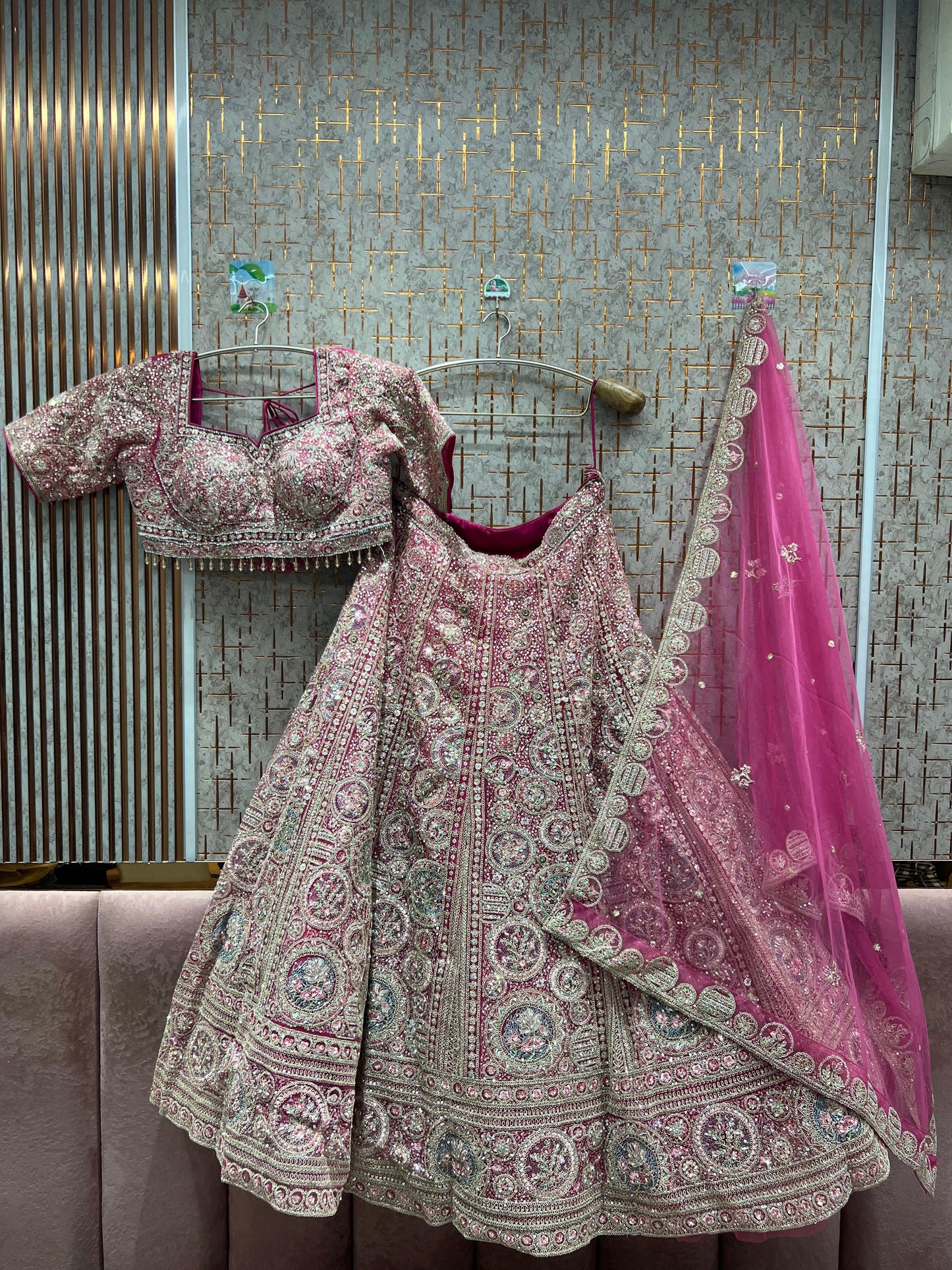 Tremendous mustard Yellow Crop top Lehenga