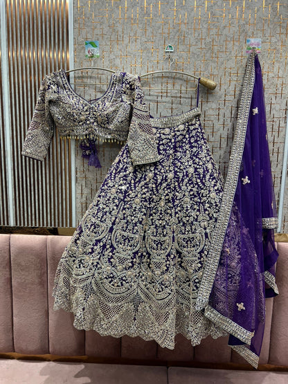 Awesome yellow Crop top Lehenga