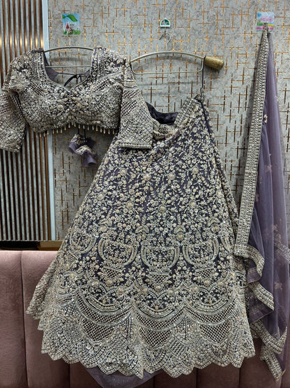 Awesome yellow Crop top Lehenga