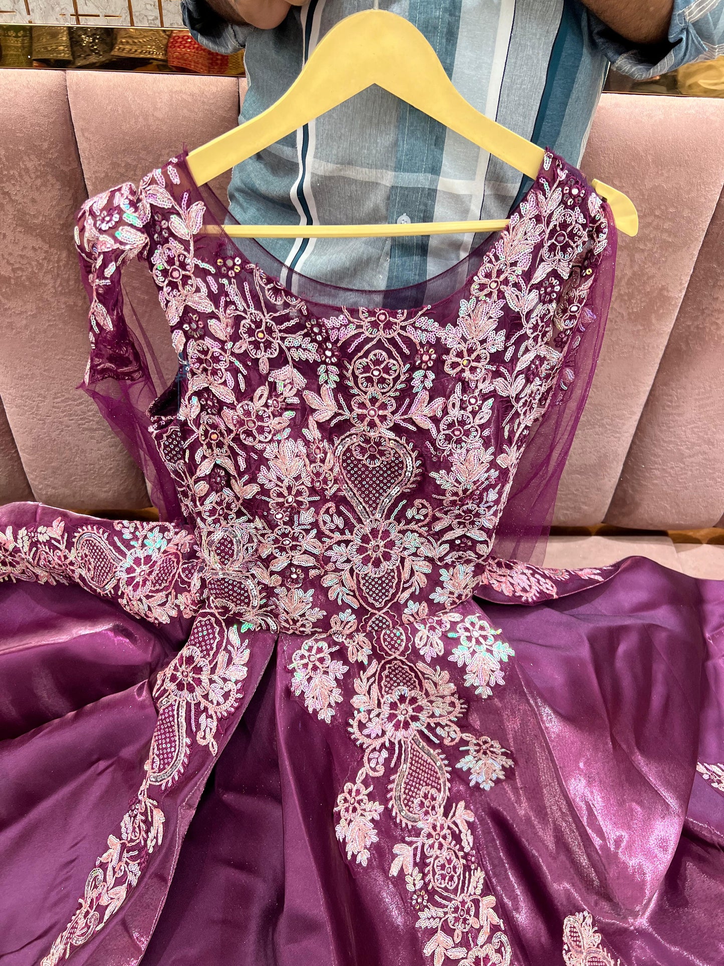 Stunning purple gown