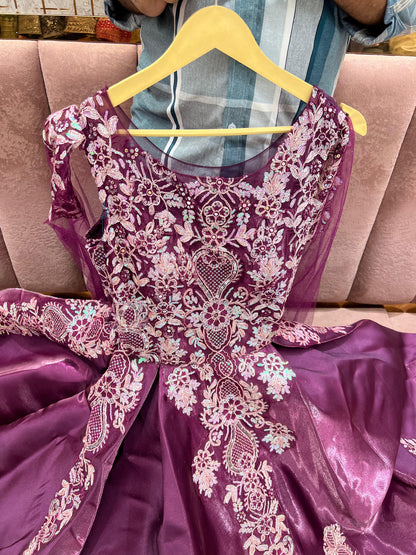 Stunning purple gown