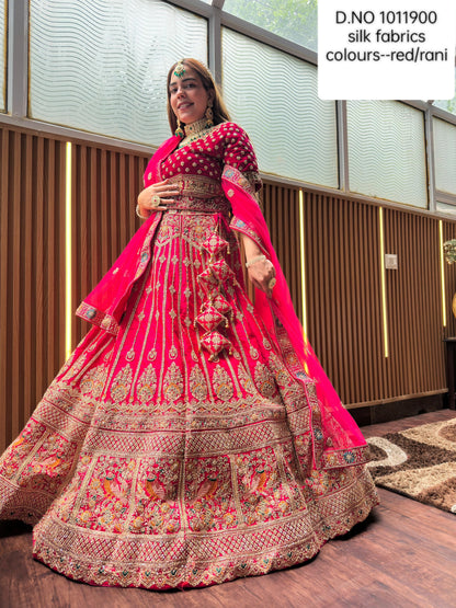 Gorgeous Rani pink Bridal Lehenga Happy Customer
