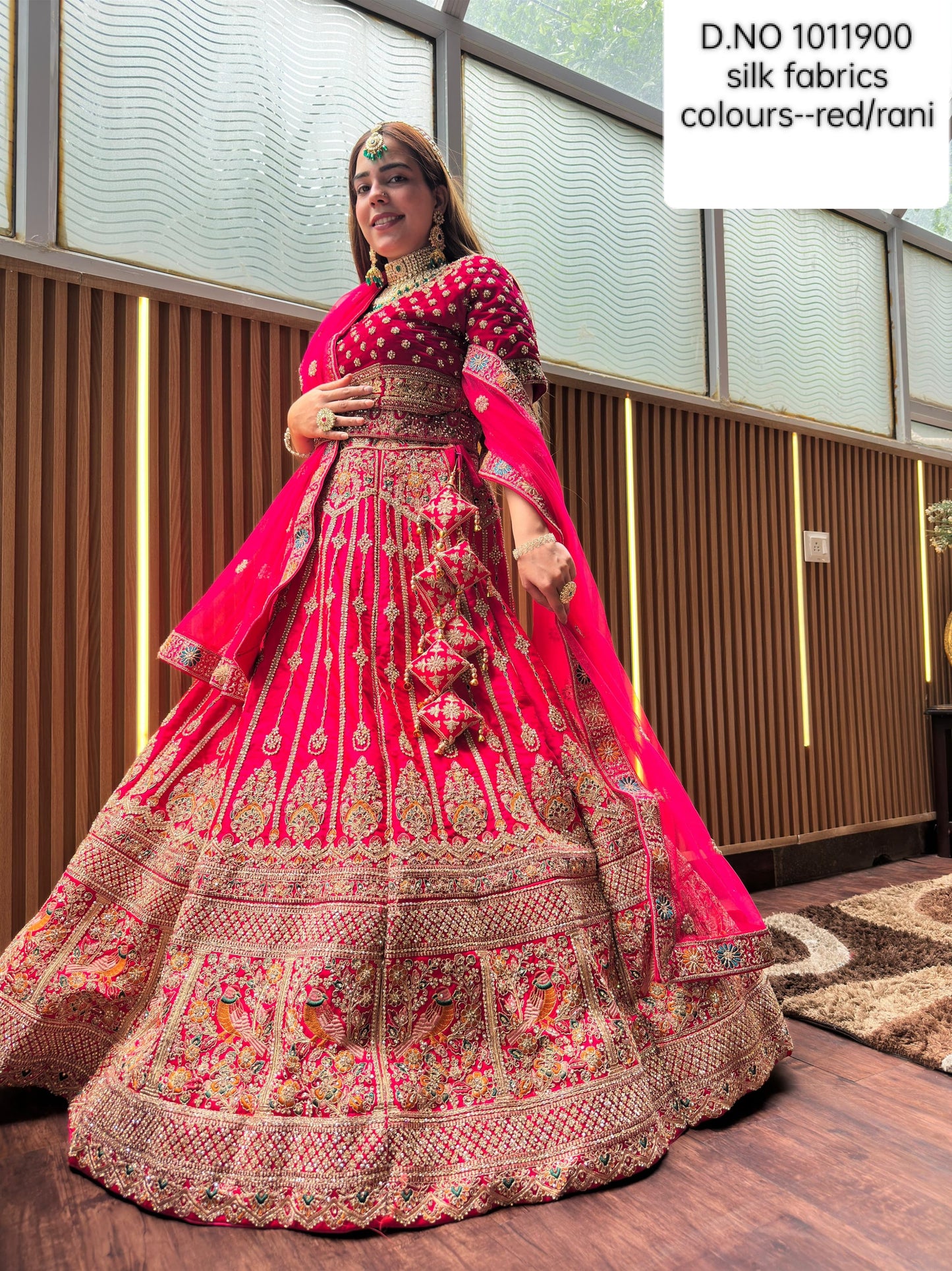 Gorgeous Rani pink Bridal Lehenga Happy Customer
