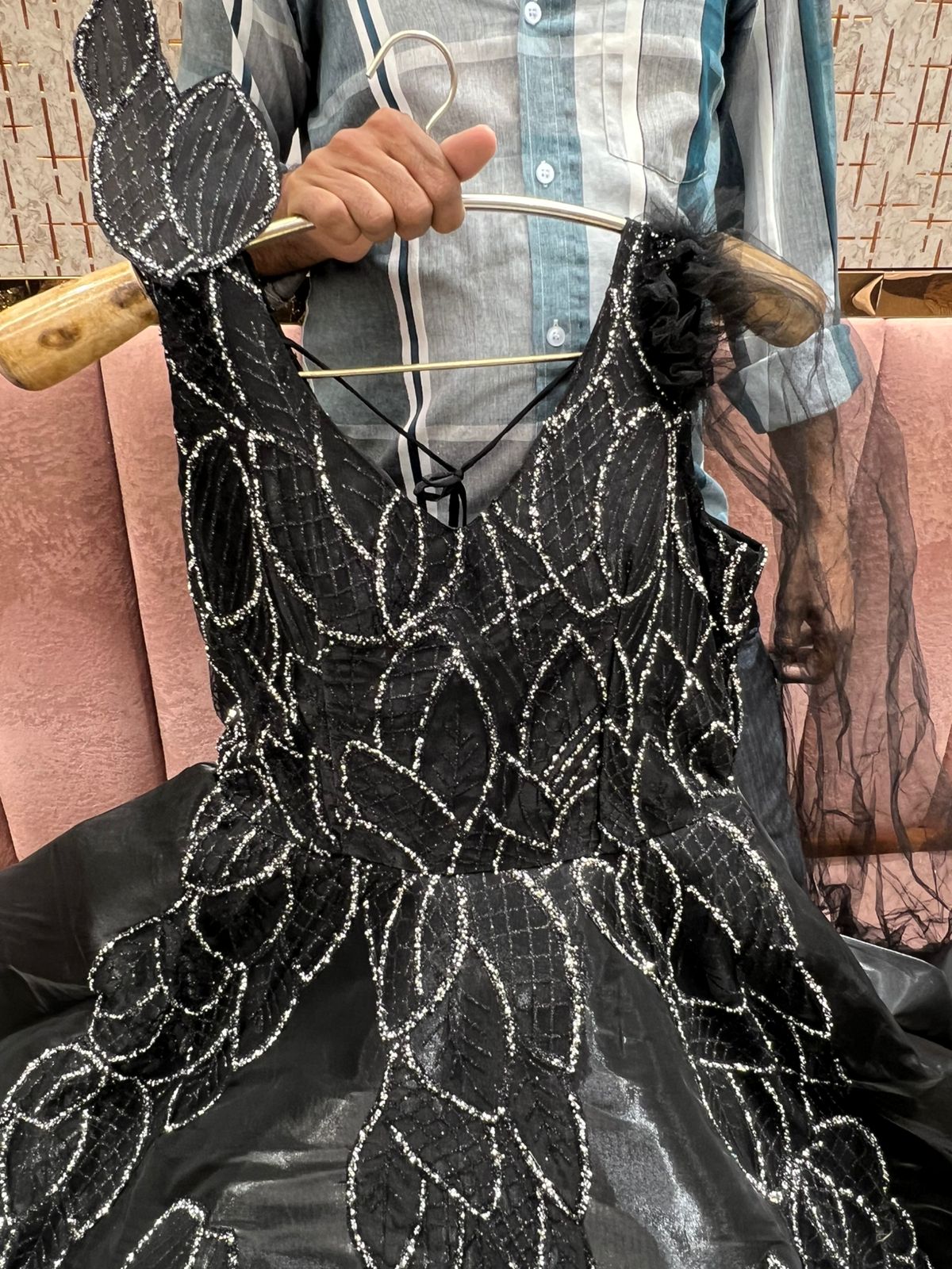 Embellished Sky blue gown