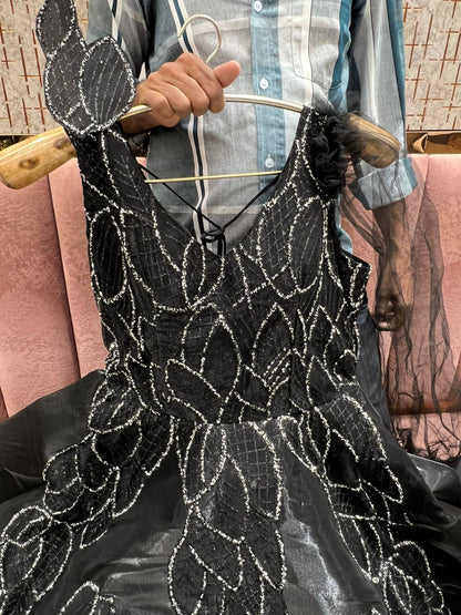 Embellished Sky blue gown