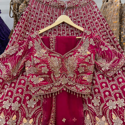 Delightful yellow Crop top Lehenga