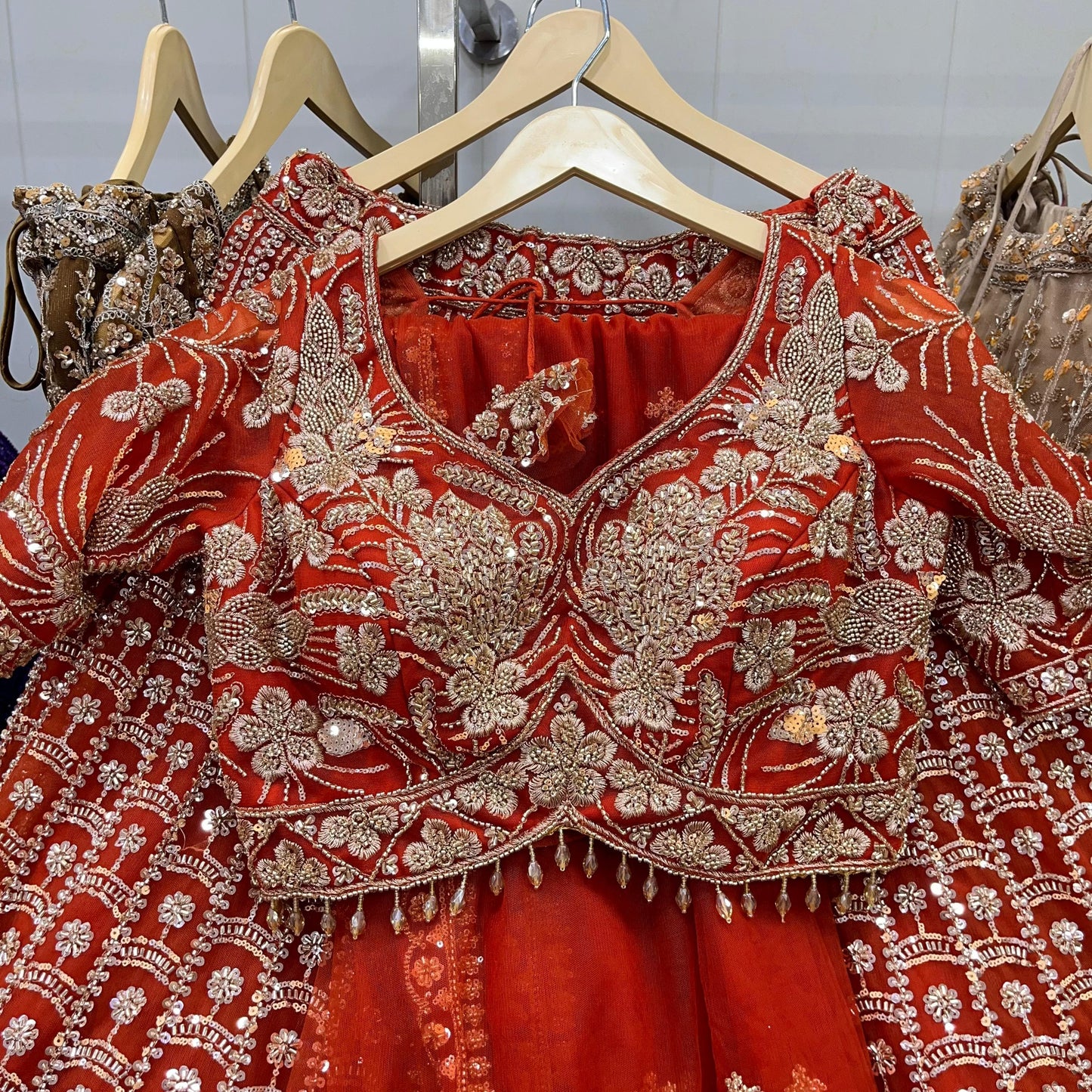 Delightful yellow Crop top Lehenga