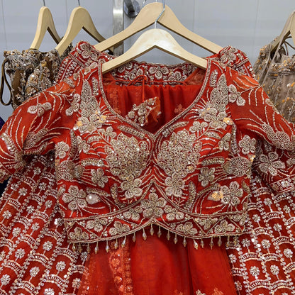 Delightful yellow Crop top Lehenga