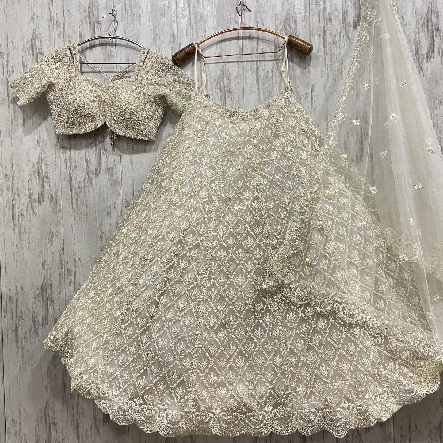 Amazing pink monotone Crop top Lehenga