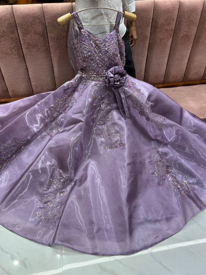 Majestic purple lavender Sequins gown