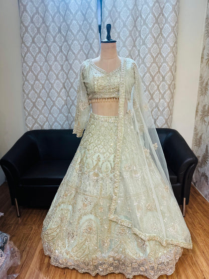 Amazing purple Crop top Lehenga