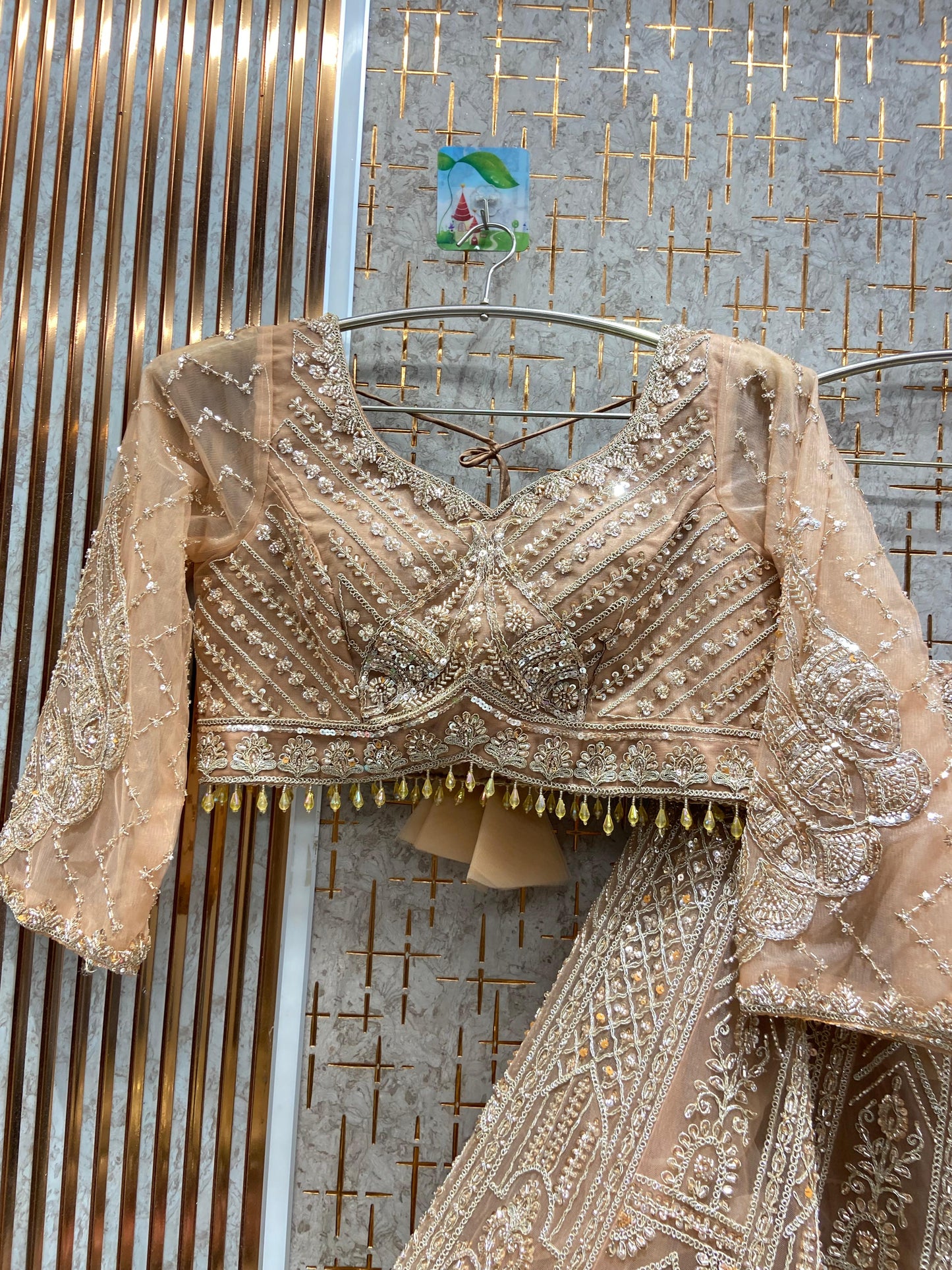 Designer purple Crop top Lehenga