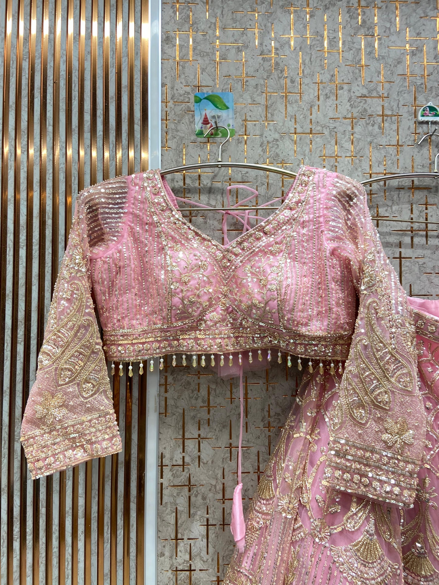 Amazing purple Crop top Lehenga