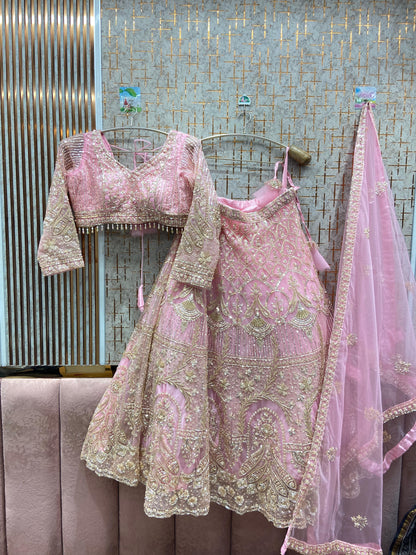 Amazing purple Crop top Lehenga