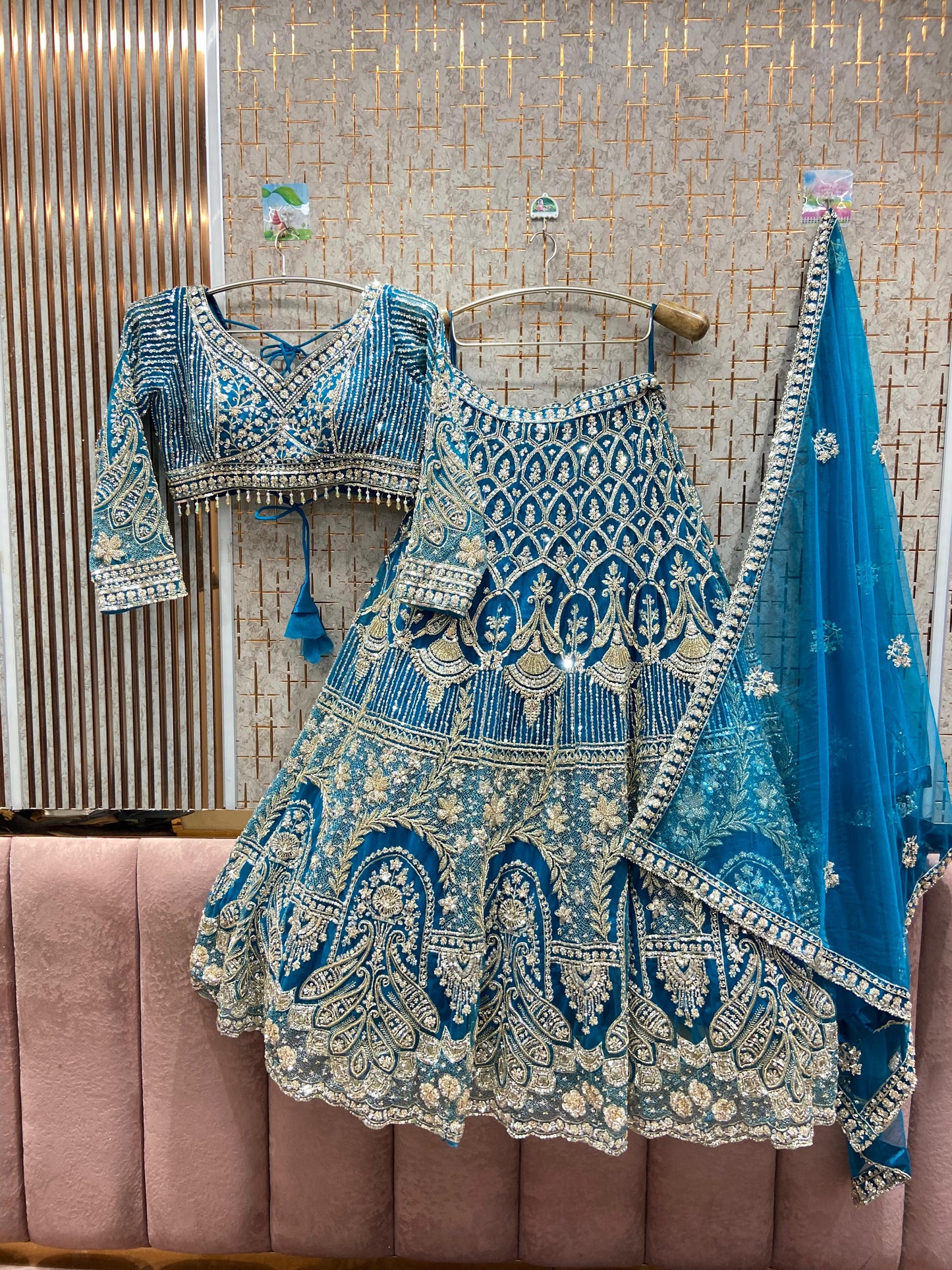 Amazing purple Crop top Lehenga