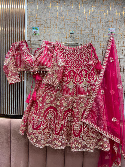 Amazing purple Crop top Lehenga