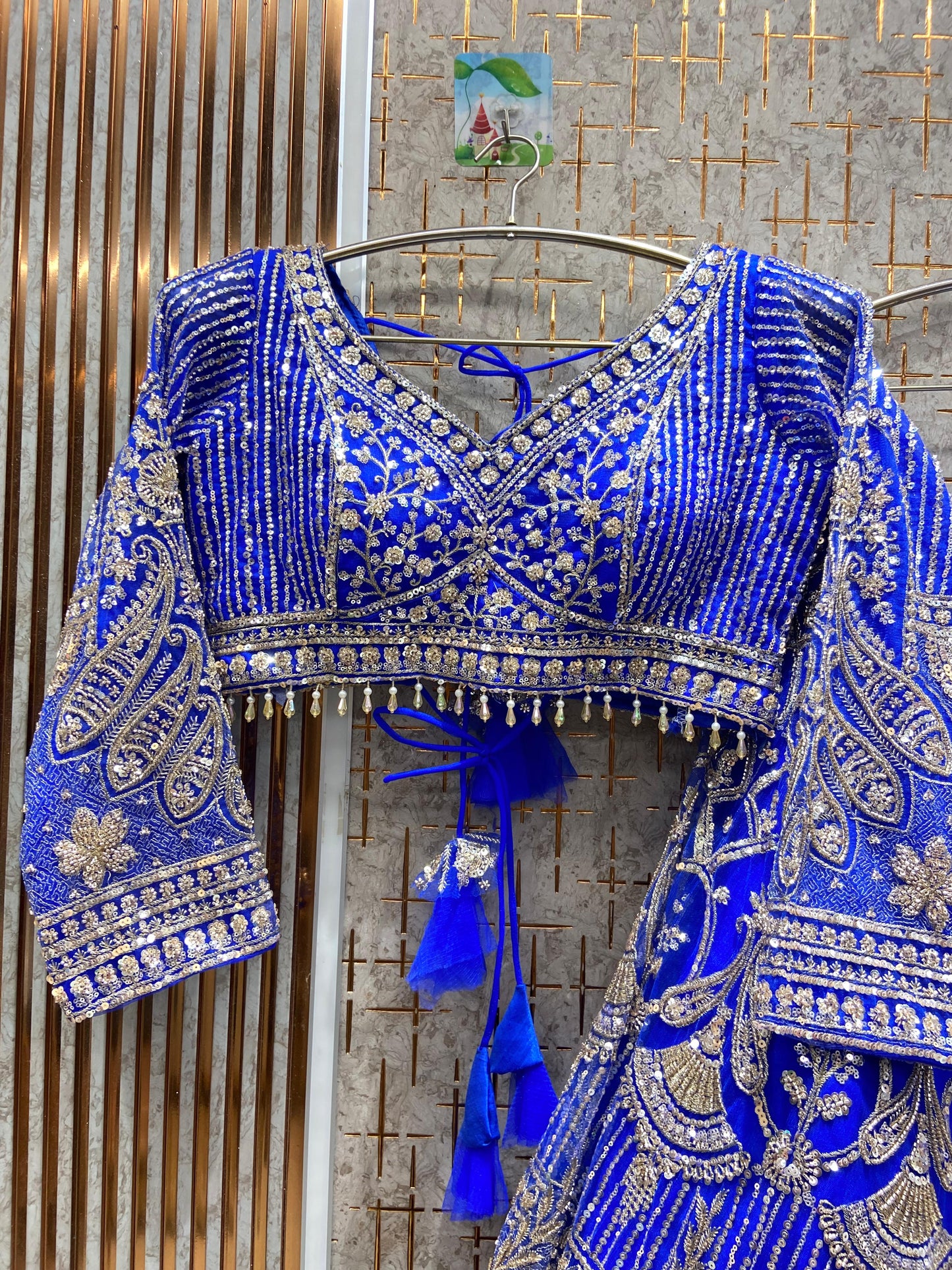 Amazing purple Crop top Lehenga