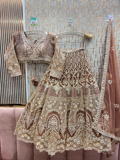 Amazing purple Crop top Lehenga