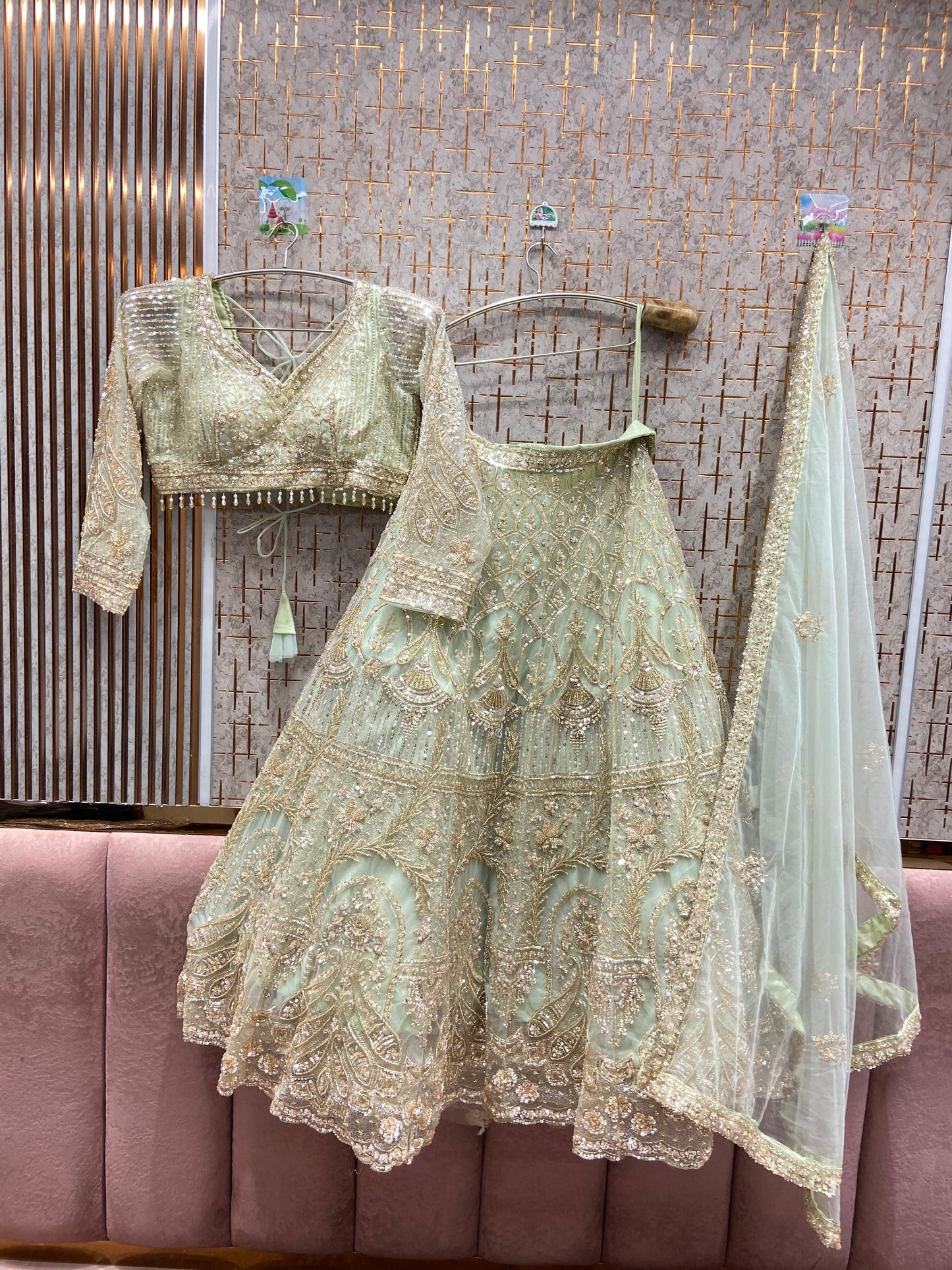 Amazing purple Crop top Lehenga