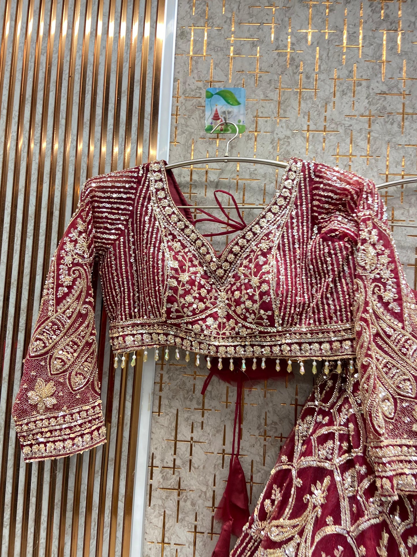 Amazing purple Crop top Lehenga