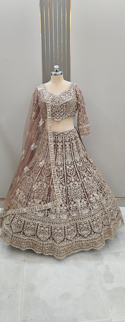 Fabulous blue Crop top Lehenga