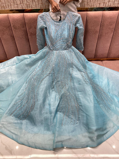 Charming Sky blue Gown