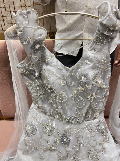 Pleasing floral pink Gown