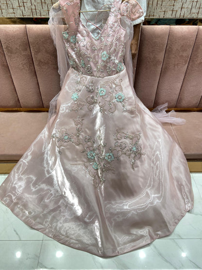 Pleasing floral pink Gown