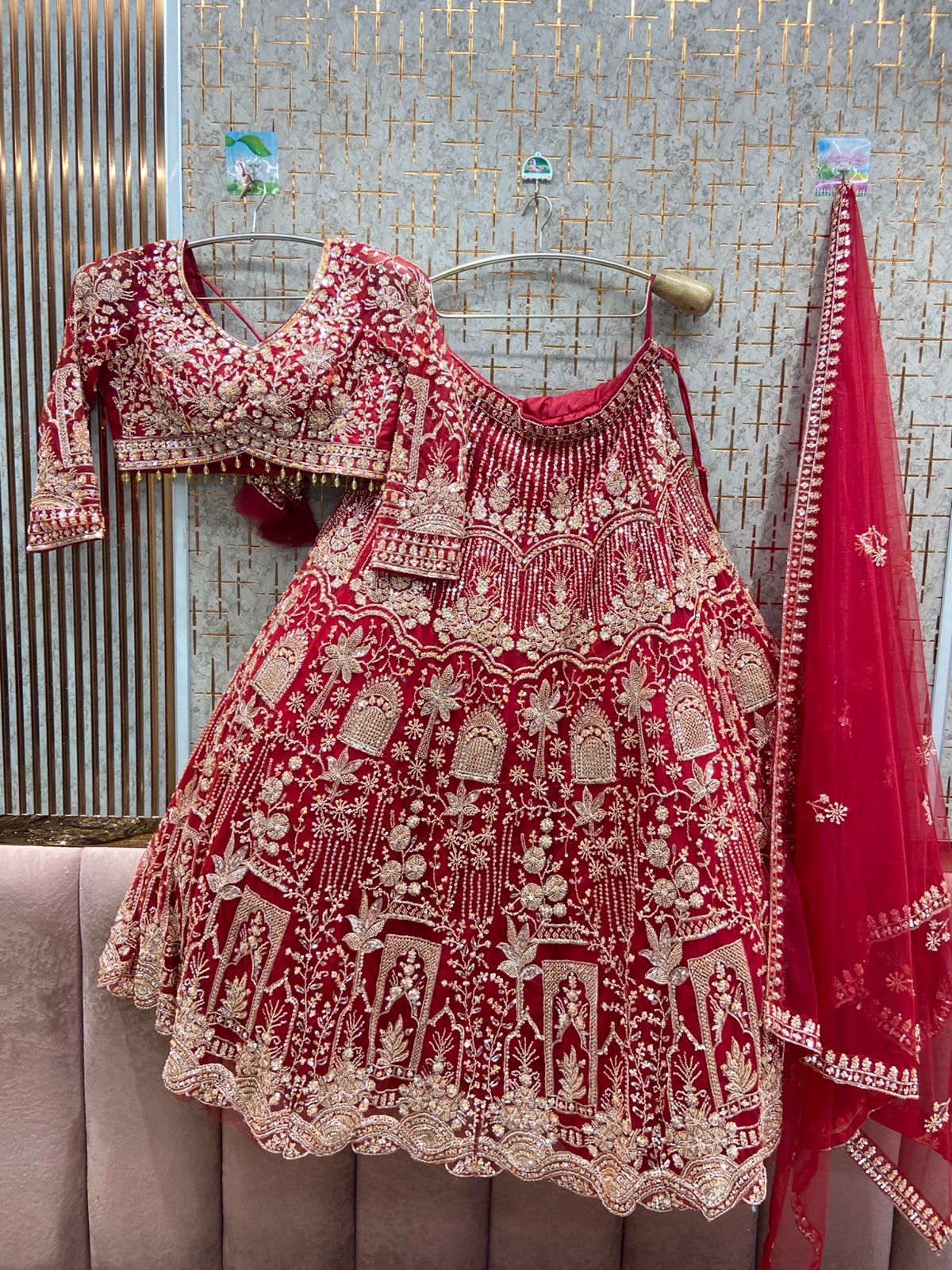 Pretty Sky blue Crop top Lehenga